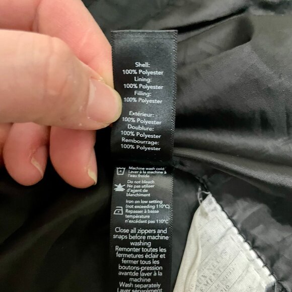 Black Puffer Winter Jacket Size Women's Plus 4X - Picture 10 of 10